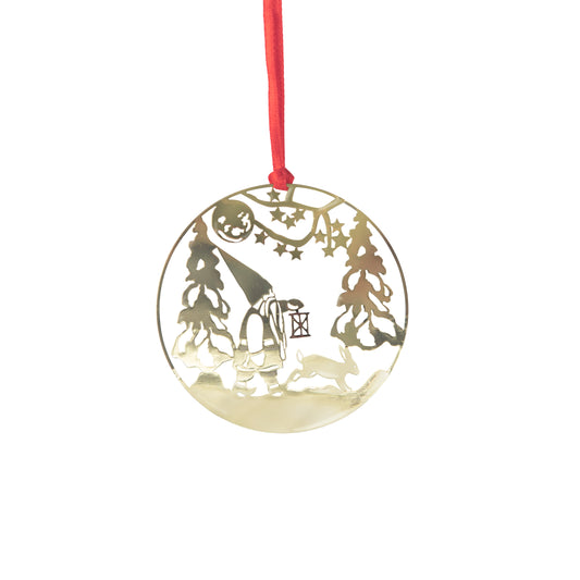 Gold Winterland Metal Ornament