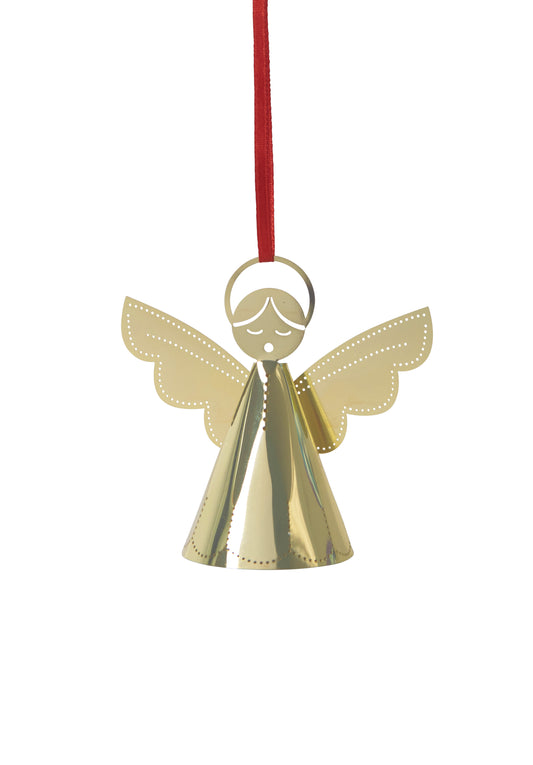 Singing Angel Metal 3D Ornament