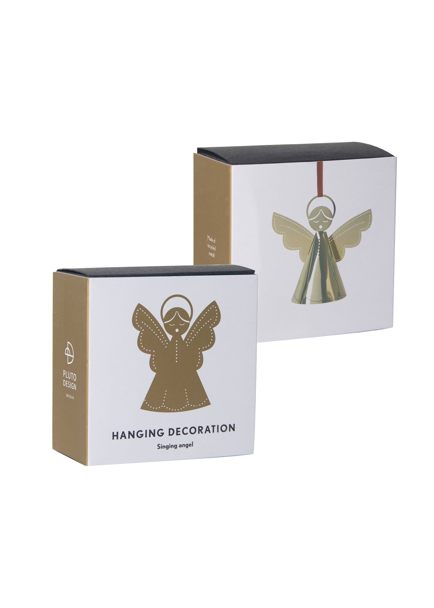 Singing Angel Metal 3D Ornament