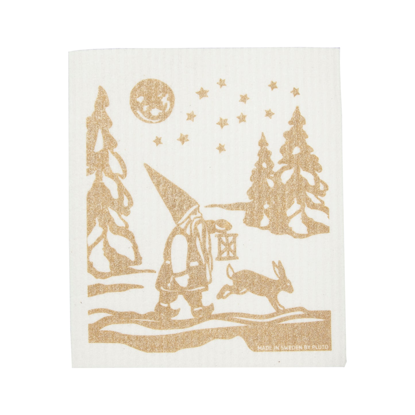 Swedish Dishcloth - Winterland Gold