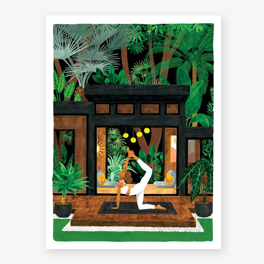 Yoga Terrasse Art Print