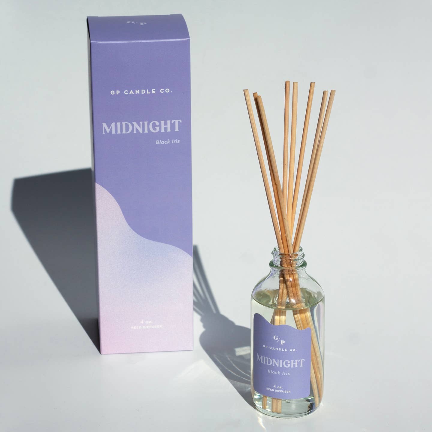 4oz Hue Reed Diffuser - Midnight (Black Iris)