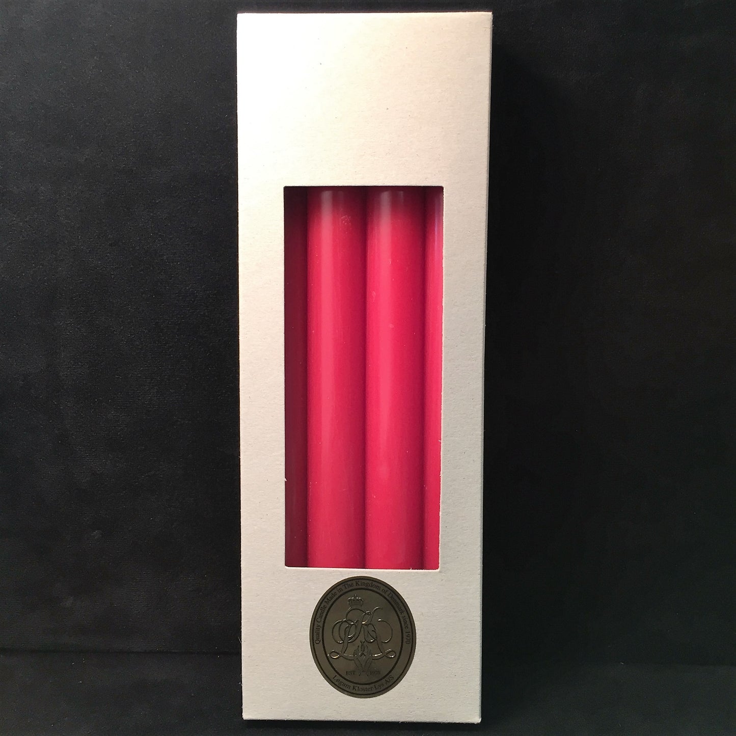 Crown Taper Candle - Red