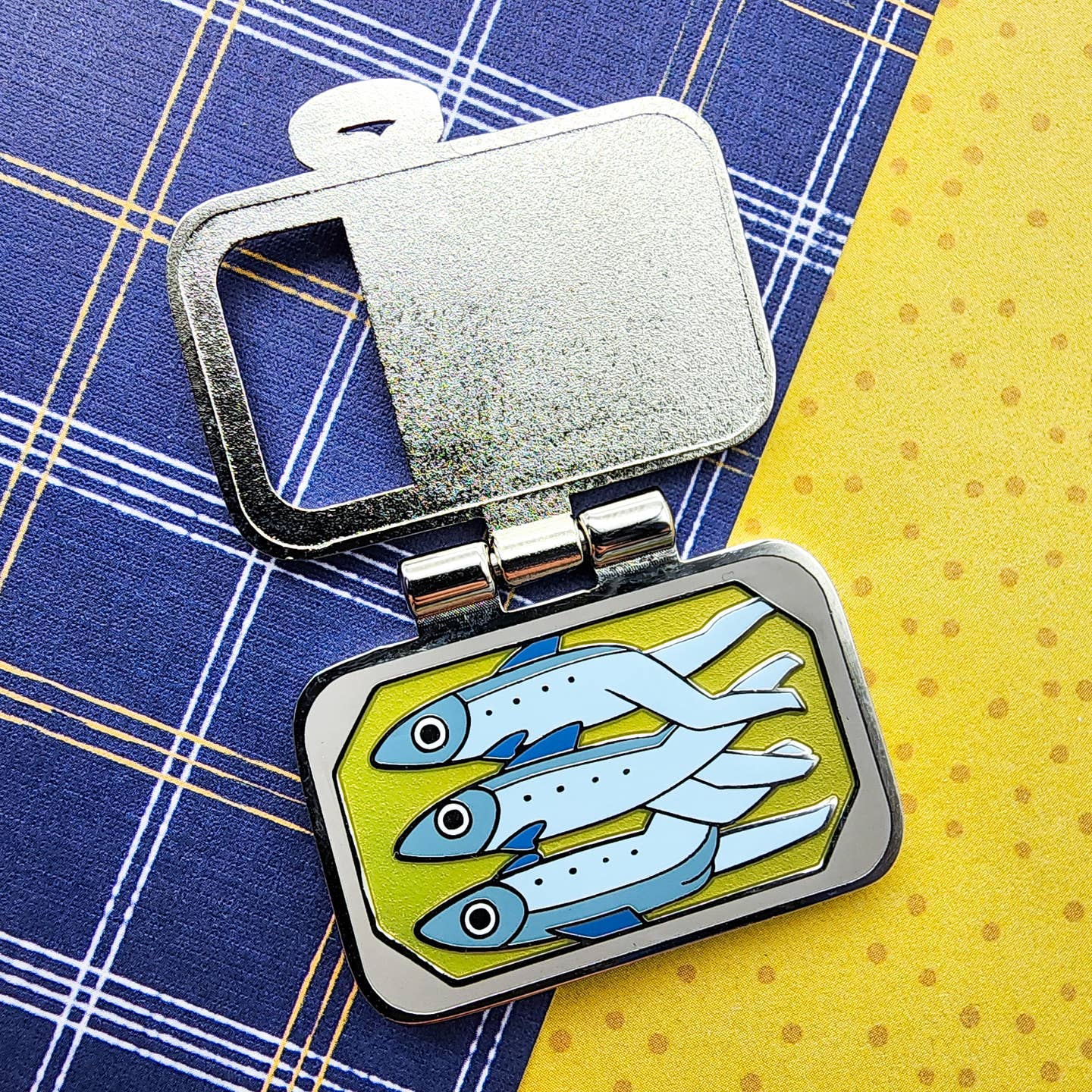 Tightly Packed Sardines Enamel Pin