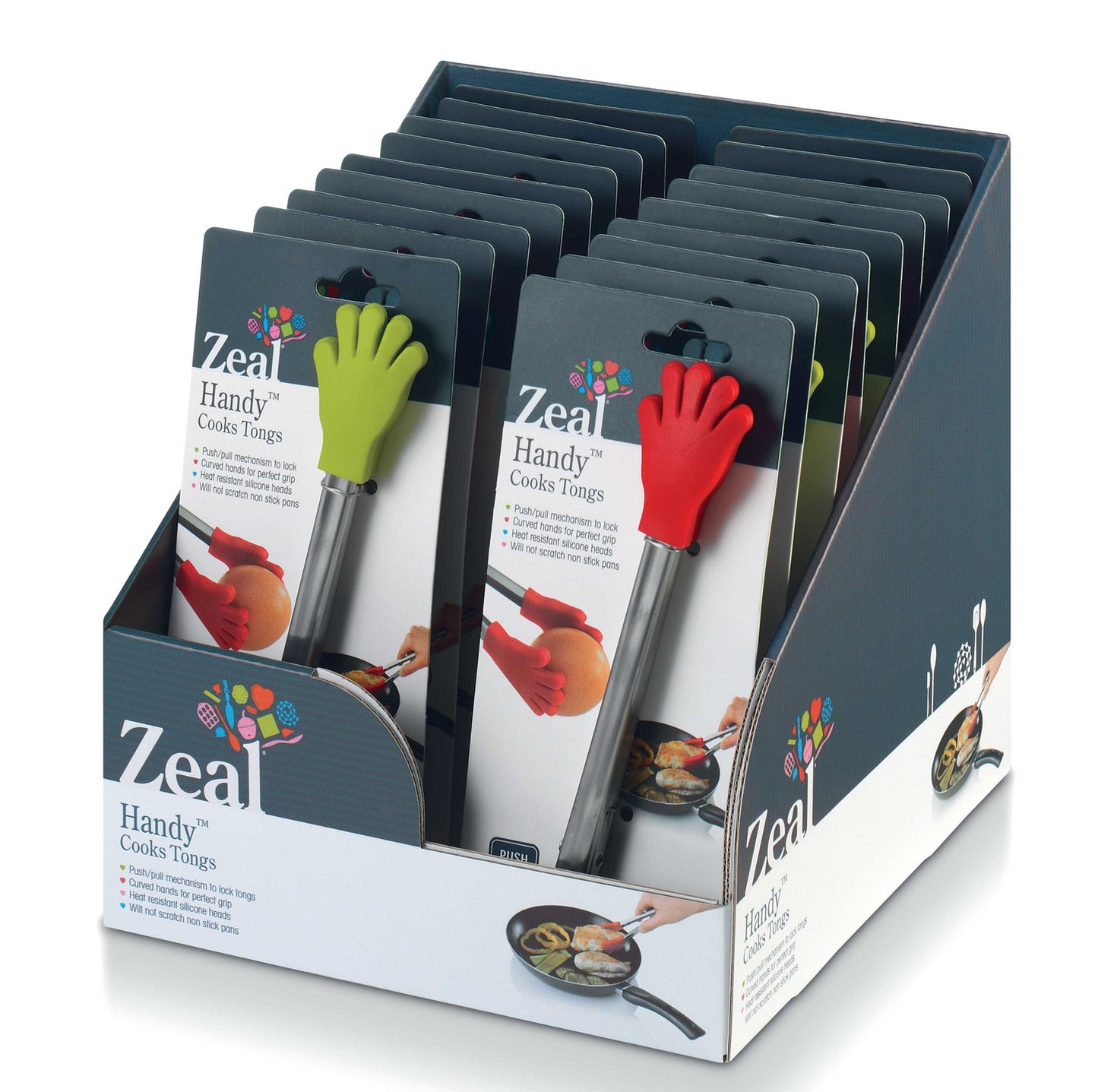 7" Silicone Handy Tongs