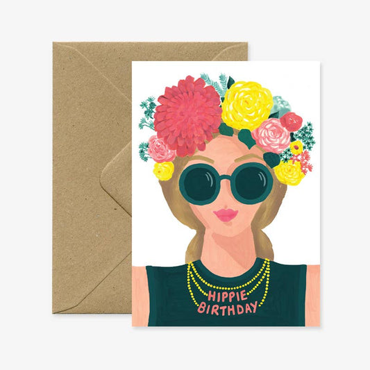 Greeting Cards - Hippie Birthday