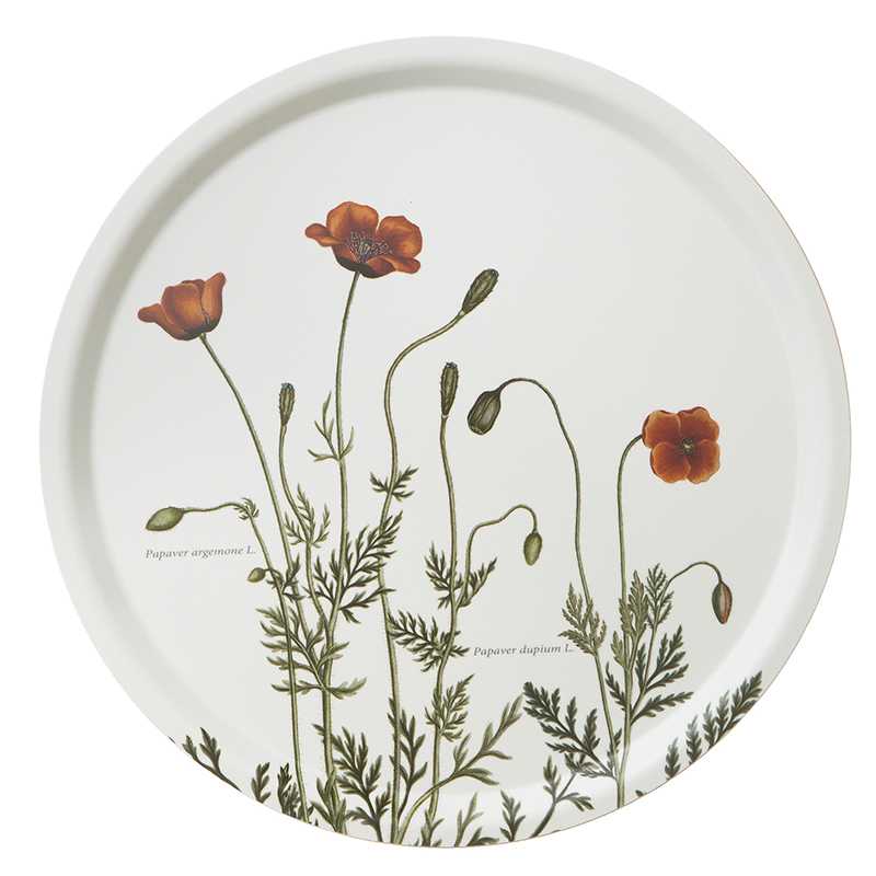 Round Tray - Poppies