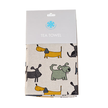 Nordic Tea Towel - Dogs