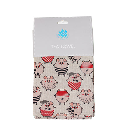 Nordic Tea Towel - Piggies