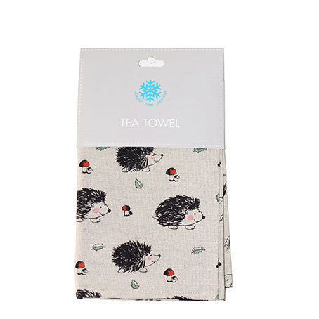 Nordic Tea Towel - Hedgehogs