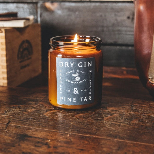 Bradley Mountain - Dry Gin & Pine Tar Candle