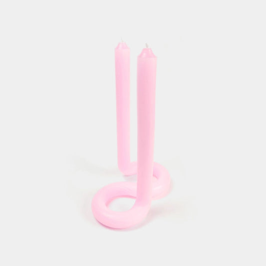 Twist Candle Sticks By Lex Pott - Light Pink