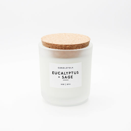 Tumbler 8oz Soy Candle - Eucalyptus & Sage