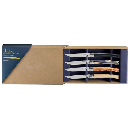 Opinel Table Chic Premium Wood Steak Knives Set