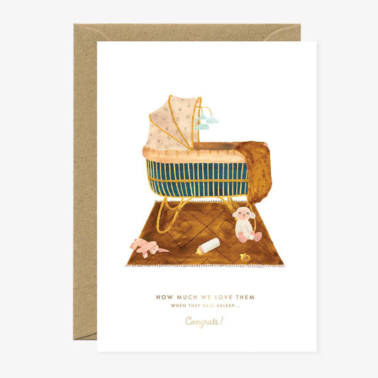 Greeting Cards - Gold Baby Sleep