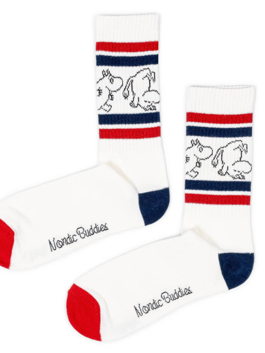 Moomintroll Retro Socks - Red