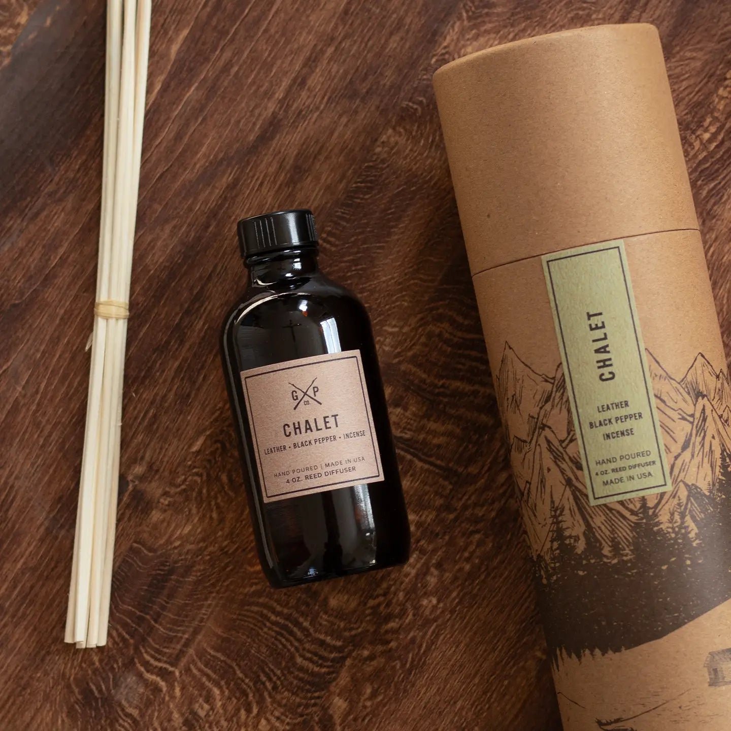 4oz Balsam + Feather Reed Diffuser - Chalet