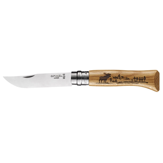 Opinel No.08 Wild Life Folding Knife - Moose