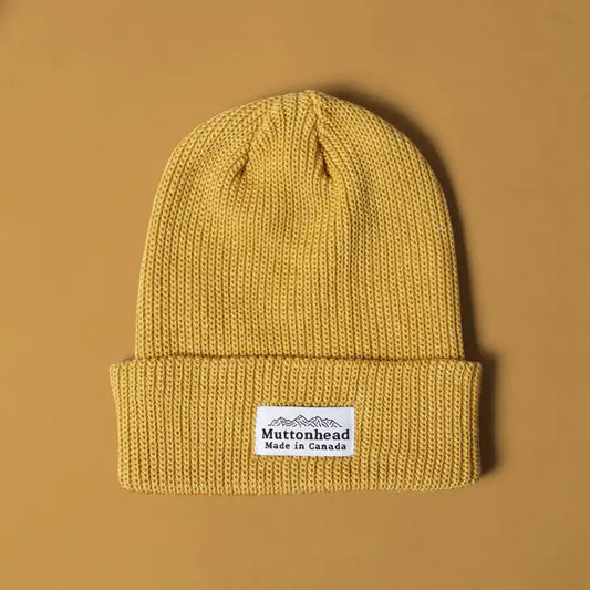 Cotton Knit Toque - Mustard Hat