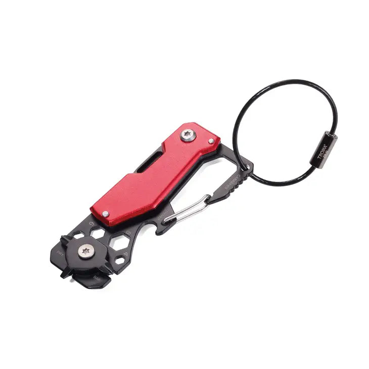 Troika Toolinator Multitool with Wire Loop For Keys - Red