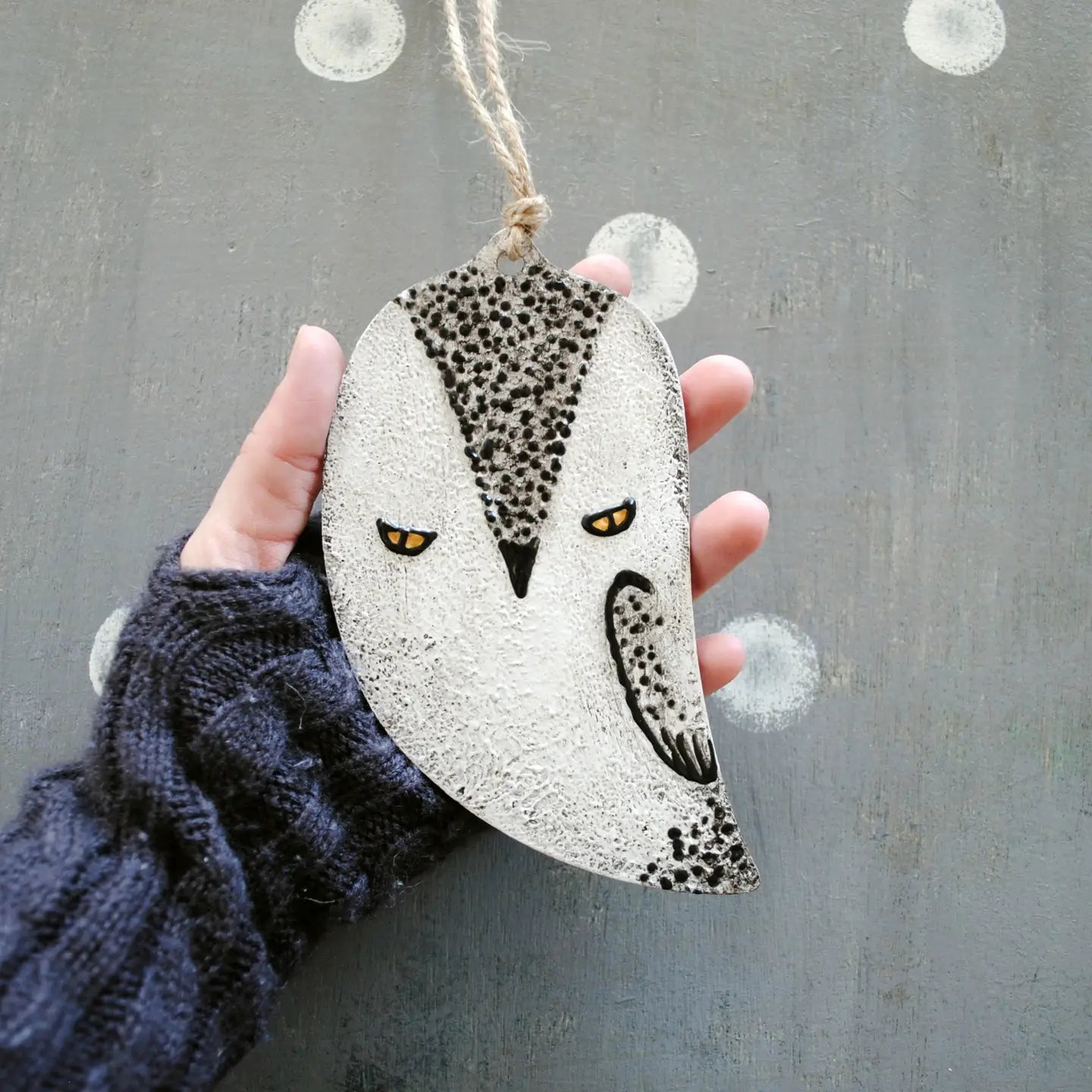 Arctic Owl Christmas Ornament