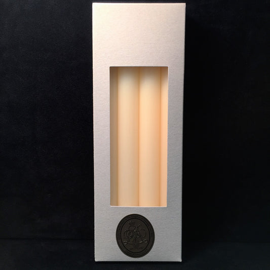 Crown Taper Candle - Ivory