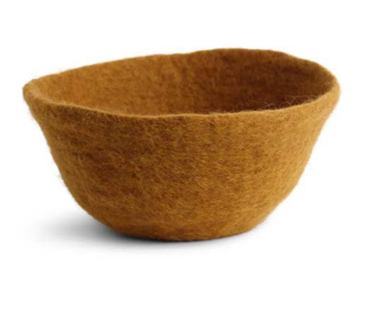 Felt Bowl - Gold Brown (Small)
