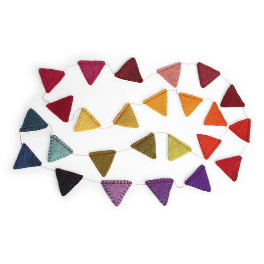 Felt Garland - Colorful Flag