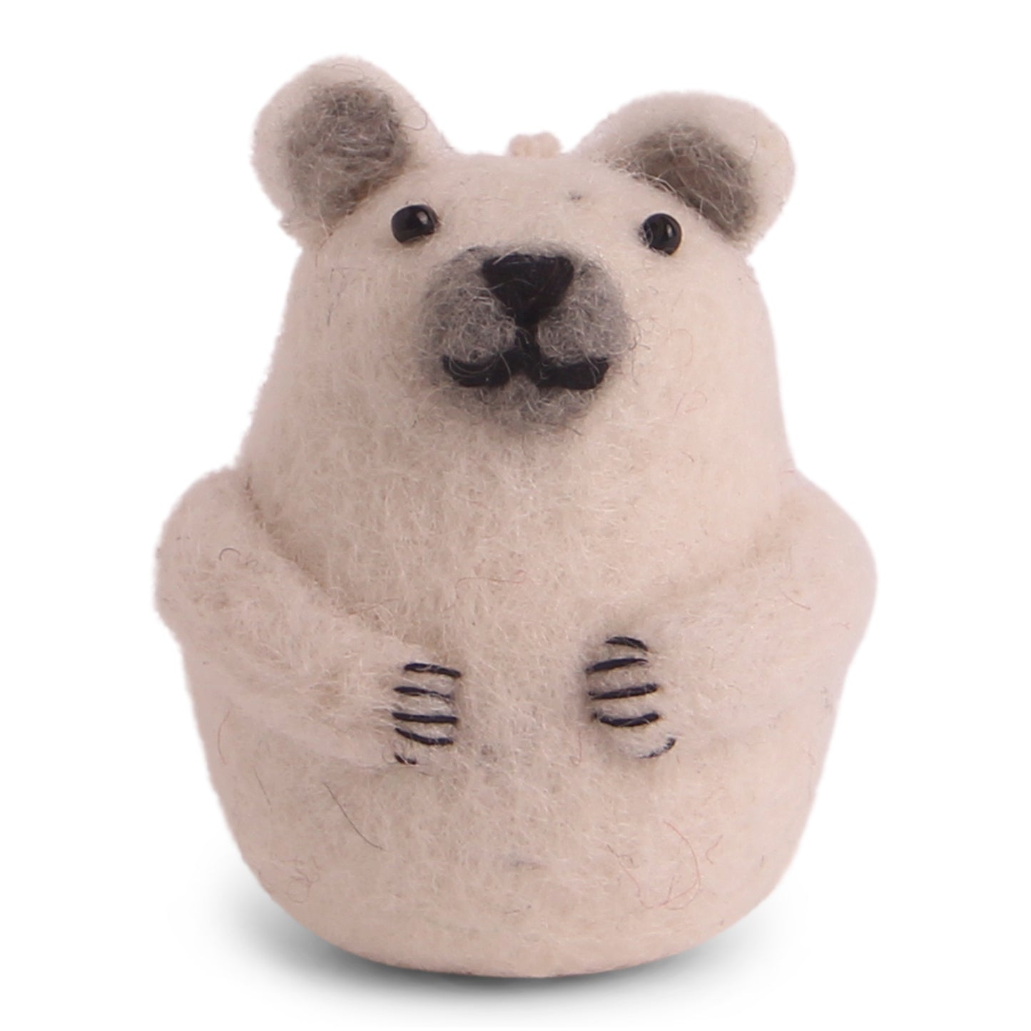 Felt Polar Bear Ornament