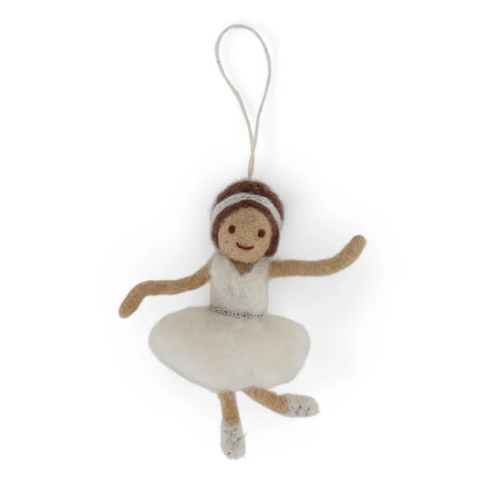 Felt Ballerina White Dress Ornament