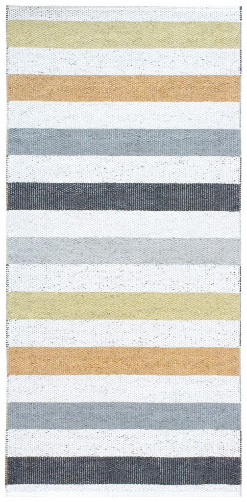 Happy Vinyl Rug, Grey, 28"x20"