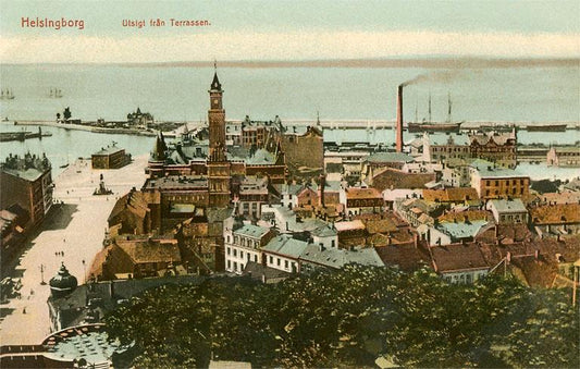 Port at Helsingborg Sweden Magnet