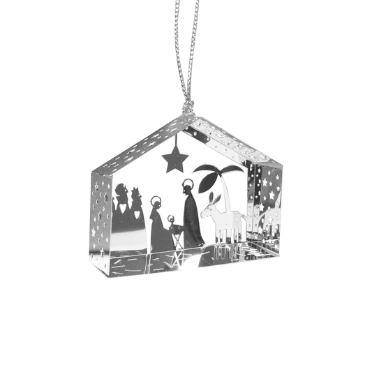 Nativity Metal Scene Ornament