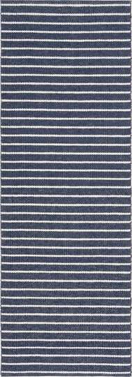 Music Vinyl Rug, Navy, 28"x40"