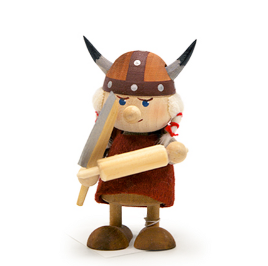 Viking Woman with Knife and Rolling Pin Ornament