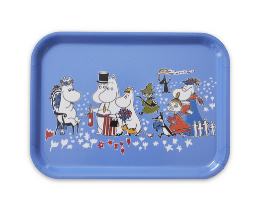 Serving Tray - Moomin Blue Birthday