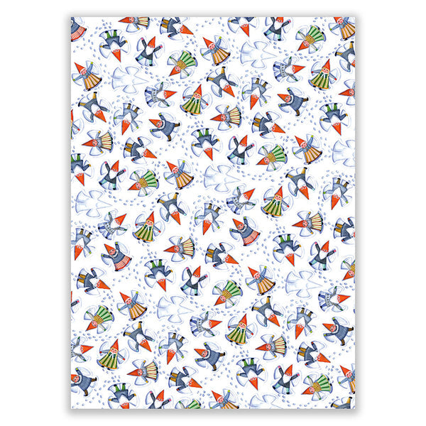 Winter Gnomes Tea Towel