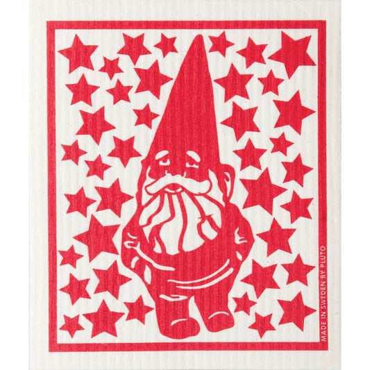 Swedish Dishcloth - Red Gnome