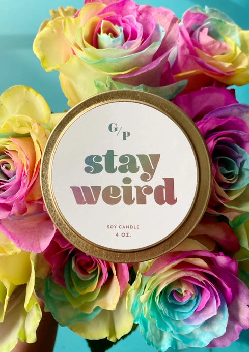 Just Because 4oz Candle Tin - Stay Weird