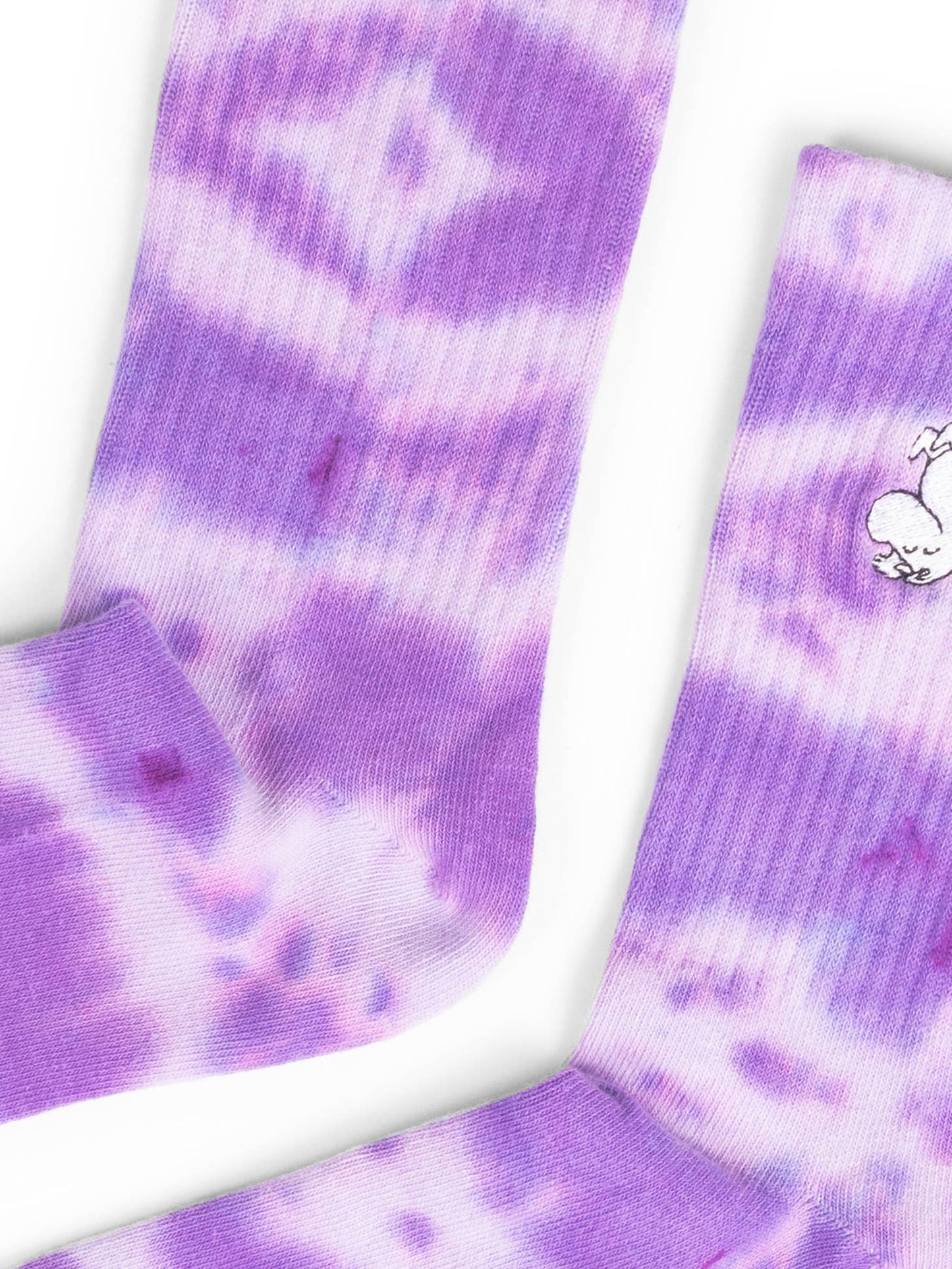 Moomintroll Tie Dye Socks - Purple