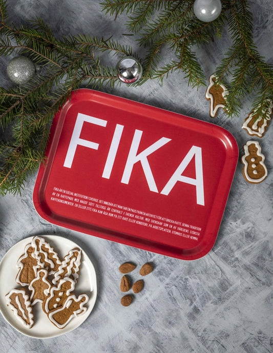 Serving Tray - Fika (Red)