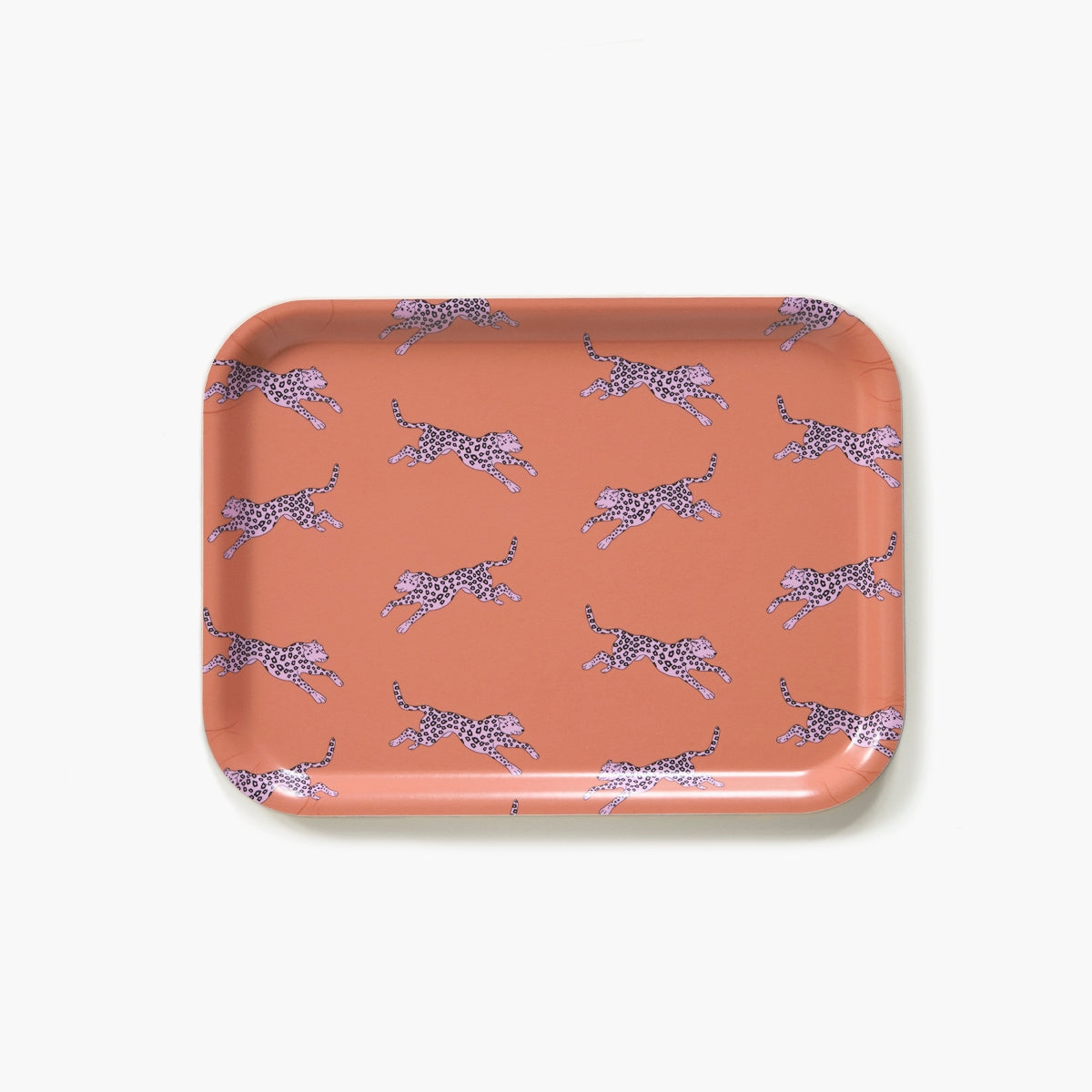 Serving Tray - Orange Leopard