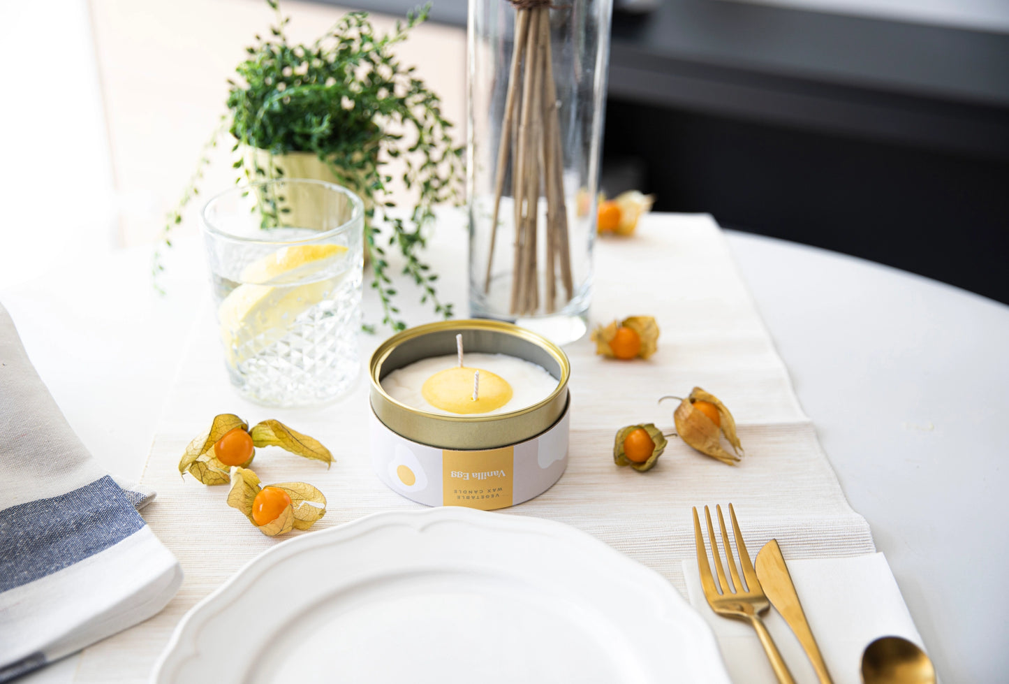Candlecan Tin Candle - Vanilla Egg