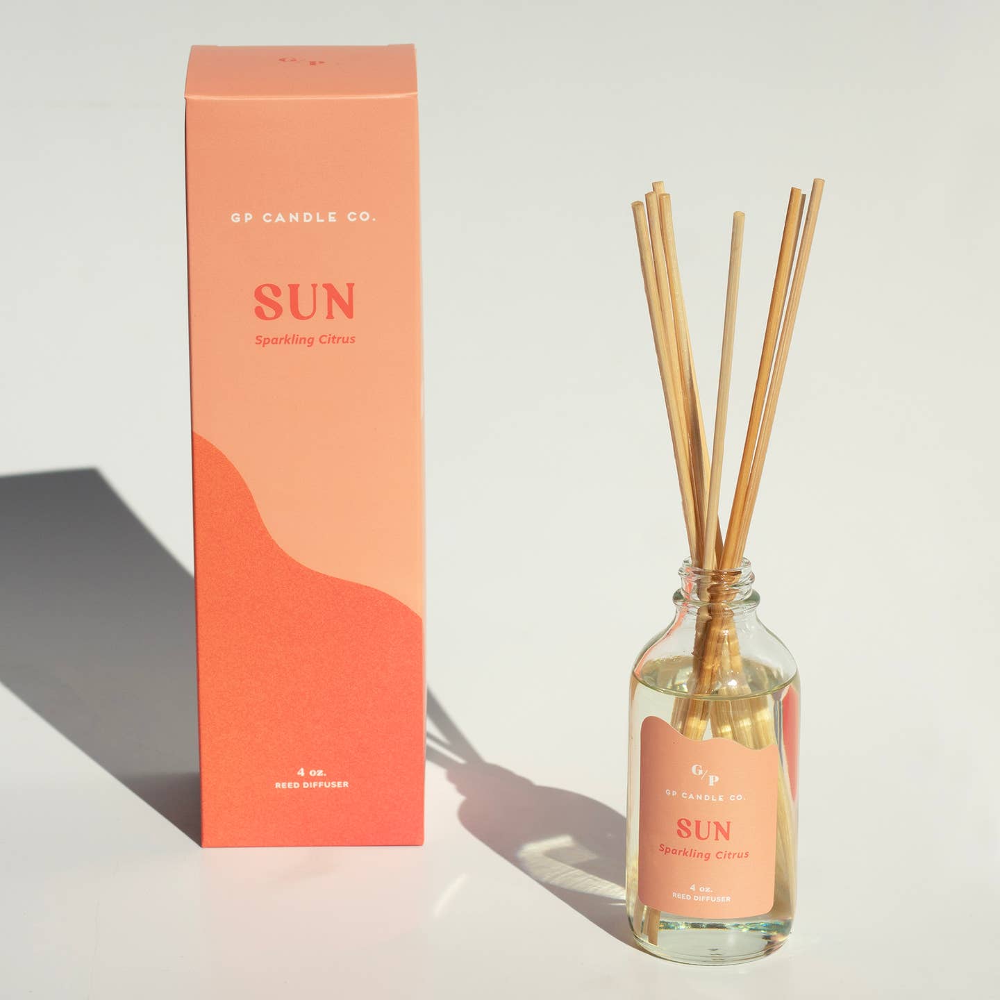 4oz Hue Reed Diffuser - Sun (Sparkling Citrus)