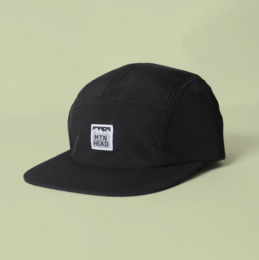 Mesh Camp Cap - Black Nylon/Mesh