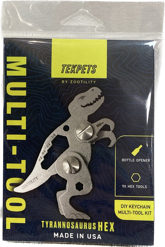 DIY Keychain Multi-Tool Kit - Tyrannosaurus Hex