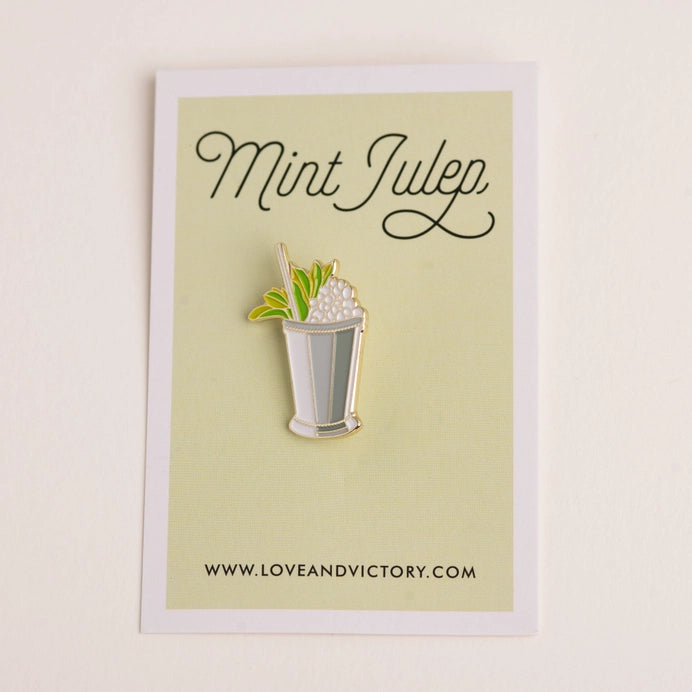 Mint Julep Cocktail Pin