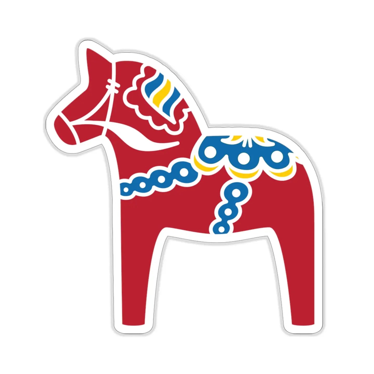 Swedish Dala Horse Sticker