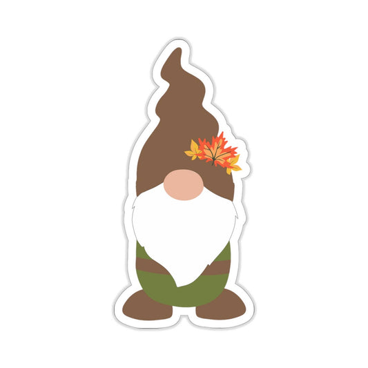 Woodland Gnome with Beard Sticker