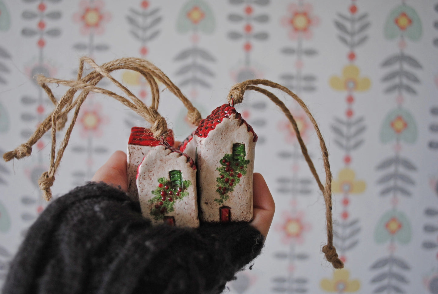 Mini Mediterranean House Collectible Ornaments